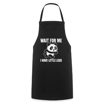 Panda Spruch Humor Meme Lustig Witzig Geschenkidee - Kochschürze - Schwarz - Vorne - AI Model Male 185 dark (185cm)