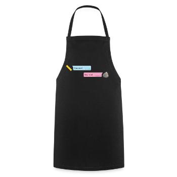 Rock & Rule - Cooking Apron - black - Front - AI Model Male 185 dark (185cm)
