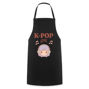 K-Pop Girl Koreanische Musik Süße Kpop-Fans Korea - Kochschürze - Schwarz - Vorne - AI Model Male 185 dark (185cm)