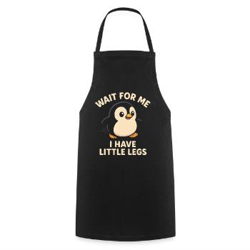 Pinguin Spruch Humor Meme Lustig Geschenkidee - Kochschürze - Schwarz - Vorne - AI Model Male 185 dark (185cm)