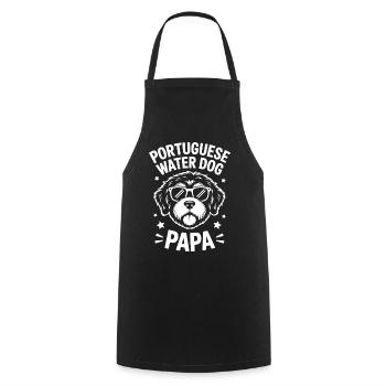 Portuguese Water Dog Sayings Funny Gift - Cooking Apron - black - Front - AI Model Male 185 dark (185cm)