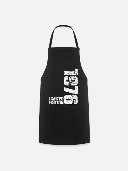 50ème Anniversaire Homme Femme 50 ans 1976 Cadeau - Tablier de cuisine - noir
