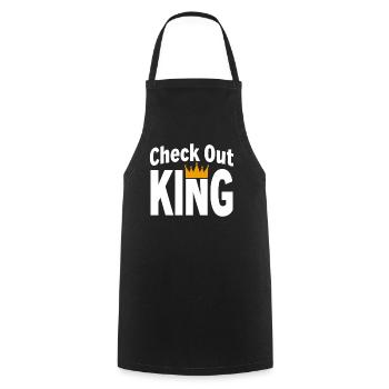 Checkout King Dart Krone Sport Outfit - Kochschürze - Schwarz - Vorne - AI Model Male 185 dark (185cm)