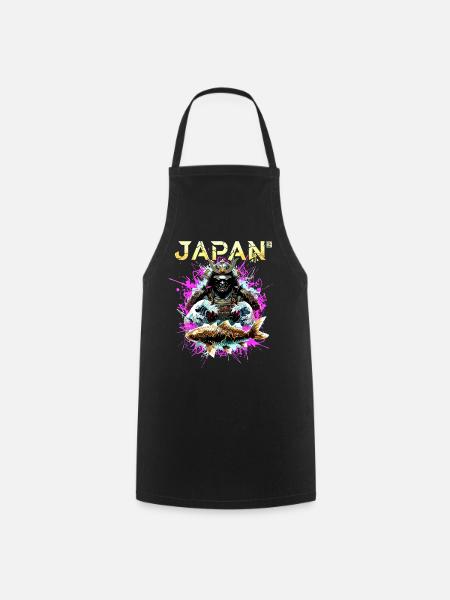 Cyber Samurai – Japan Krieger - Kochschürze - Schwarz