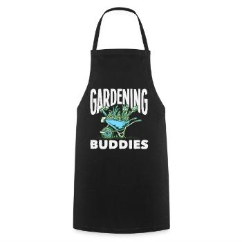 Gardening Buddies Plant Lovers Garden - Cooking Apron - black - Front - AI Model Male 185 dark (185cm)