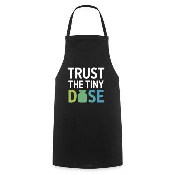 Homeopathy Trust The Tiny Dose Professional Gear  - Cooking Apron - black - Front - AI Model Male 185 dark (185cm)