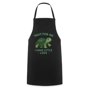 Turtle Saying Humor Meme Funny Gift Idea - Cooking Apron - black - Front - AI Model Male 185 dark (185cm)