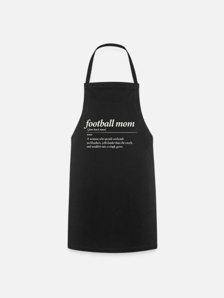 Football Mom Definition Lustiger Spruch - Kochschürze - Schwarz