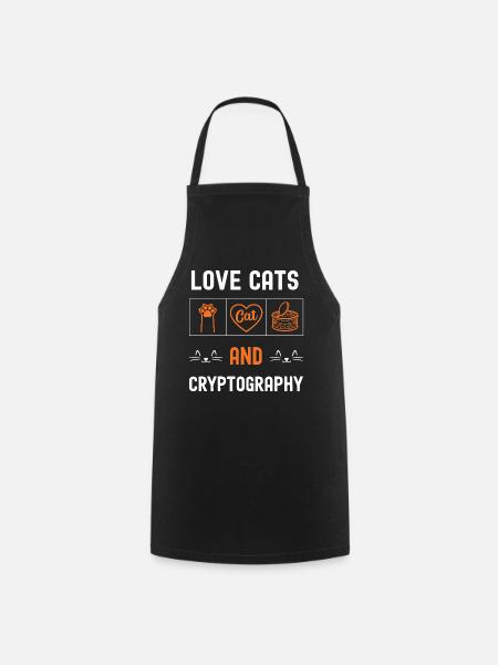 Chats und Kryptographie - Kochschürze - Schwarz