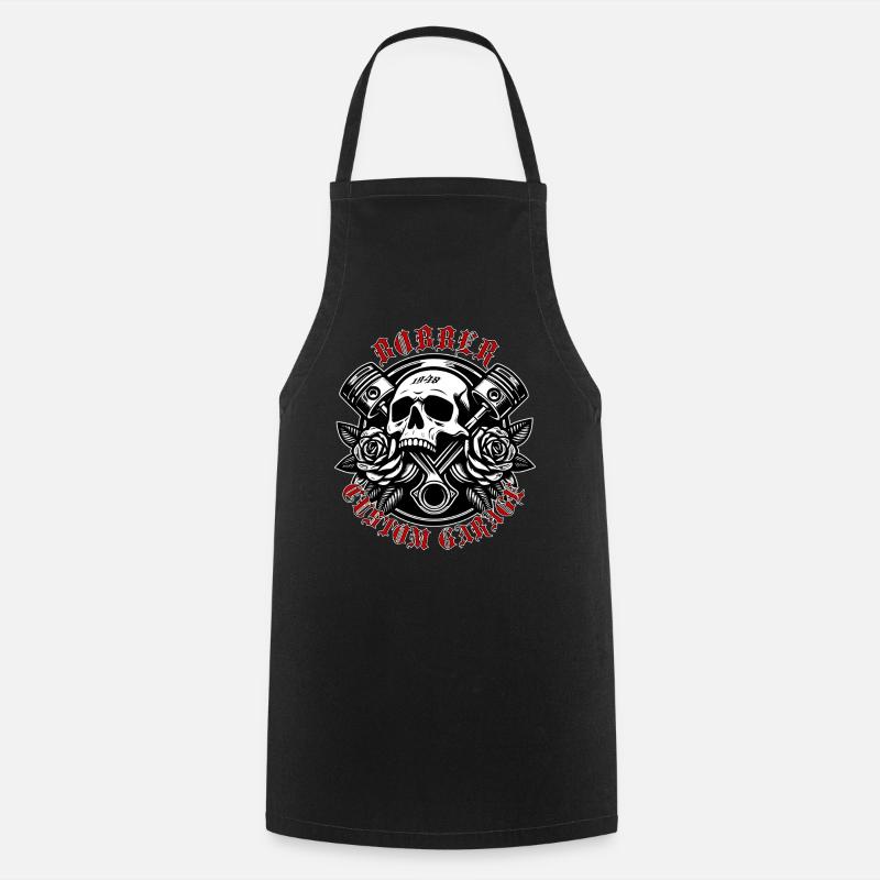 Né de Crank Skull Roses - Tablier de cuisine - noir
