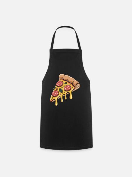 Pizza Pizzabäcker - Kochschürze - Schwarz
