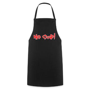No Cap - Kochschürze - Schwarz - Vorne - AI Model Male 185 dark (185cm)