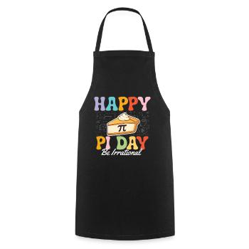 Bonne journée Pi, sois irrationnel Math Nerd Humour - Tablier de cuisine - noir - Devant - AI Model Male 185 dark (185cm)