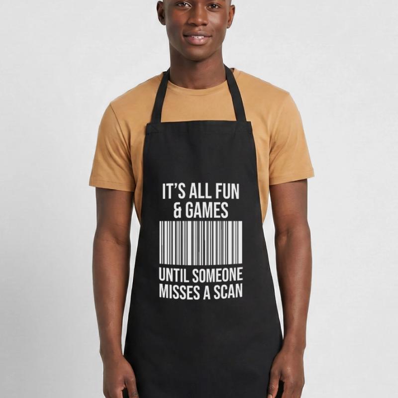 Barcode joke: Fun while scanning Cooking Apron