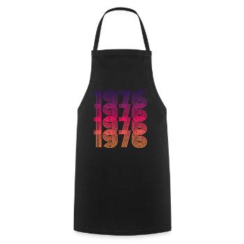 Millésime 1976 - Tablier de cuisine - noir - Devant - AI Model Male 185 dark (185cm)