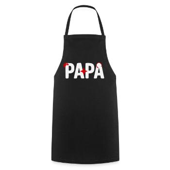 Papa Gamer mit Controller - Kochschürze - Schwarz - Vorne - AI Model Male 185 dark (185cm)