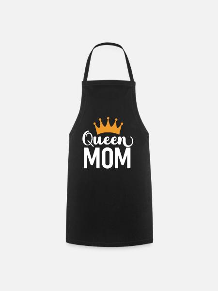 Queen Mom - Kochschürze - Schwarz