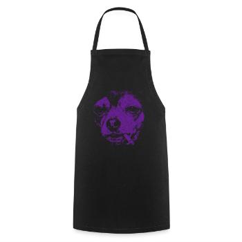 Chihuahua Smoking Funny Dog Humor Meme - Cooking Apron - black - Front - AI Model Male 185 dark (185cm)