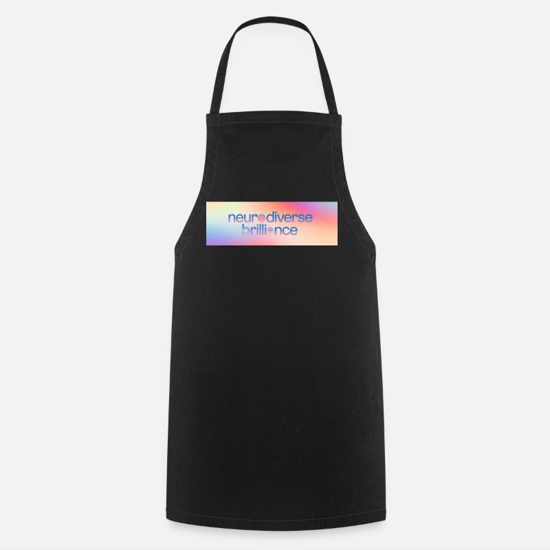 Neurodiverse Brilliance - Cooking Apron - black