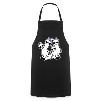 Llamas Mom Kids Family Dad Dad Sunglasses - Cooking Apron - black - Front - AI Model Male 185 dark (185cm)