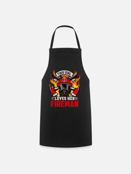 Feuerwehr - Kochschürze - Schwarz