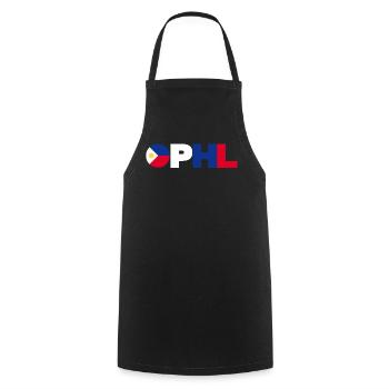 Philippines - Tablier de cuisine - noir - Devant - AI Model Male 185 dark (185cm)