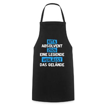 Kita Graduate 2026 Kita Absolvent - Cooking Apron - black - Front - AI Model Male 185 dark (185cm)