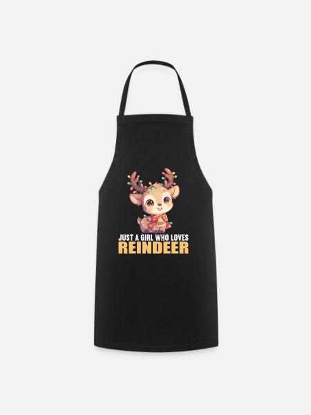 Rentiere Rentier - Kochschürze - Schwarz