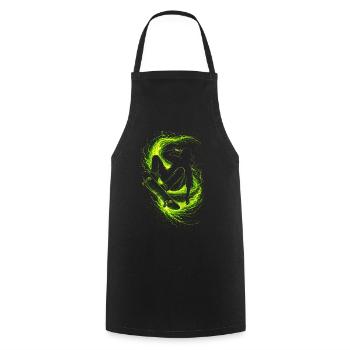 Energy Drink Skateboarder - Cooking Apron - black - Front - AI Model Male 185 dark (185cm)