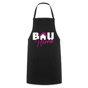 Bauherrin Stil Logo - Kochschürze - Schwarz - Vorne - AI Model Male 185 dark (185cm)