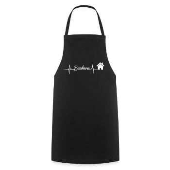 Builder's heartbeat at home - Cooking Apron - black - Front - AI Model Male 185 dark (185cm)