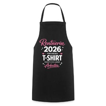 Rente 2026 Legende Ruhestand Geschenk - Kochschürze - Schwarz - Vorne - AI Model Male 185 dark (185cm)