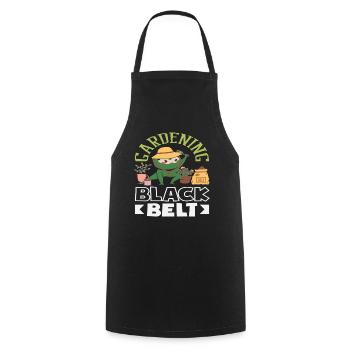 Gardening Black Belt Funnier - Cooking Apron - black - Front - AI Model Male 185 dark (185cm)
