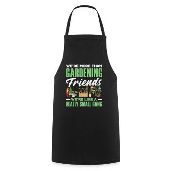 Gardening Friends Little Gang Funny Gardener - Cooking Apron - black - Front - AI Model Male 185 dark (185cm)