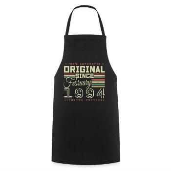 Awesome since February 1994 - Cooking Apron - black - Front - AI Model Male 185 dark (185cm)