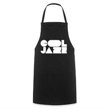 Logo jazz audacieux et cool - Tablier de cuisine - noir - Devant - AI Model Male 185 dark (185cm)