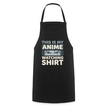 Fokus an: Das ultimative Anime-Shirt - Kochschürze - Schwarz - Vorne - AI Model Male 185 dark (185cm)