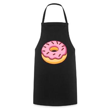 Doughnut - Cooking Apron - black - Front - AI Model Male 185 dark (185cm)