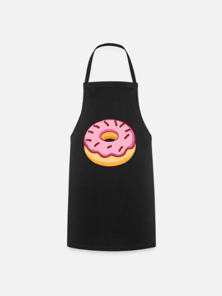 donut - Kochschürze - Schwarz