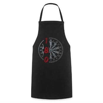 Darts 180 Vintage Dartboard - Cooking Apron - black - Front - AI Model Male 185 dark (185cm)