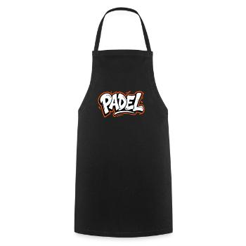 Padel Graffiti Style Sport Urban Look - Cooking Apron - black - Front - AI Model Male 185 dark (185cm)