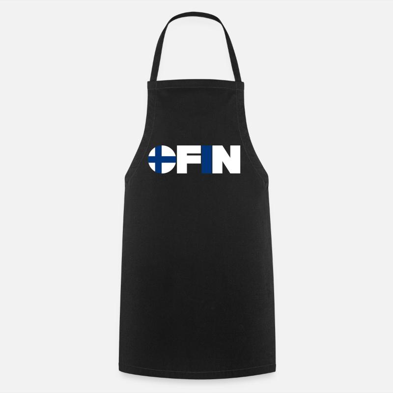 Finlande - Tablier de cuisine - noir