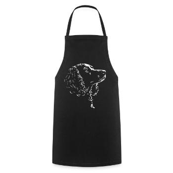 American Water Spaniel Silhouette Dogs Wilsigns - Cooking Apron - black - Front - AI Model Male 185 dark (185cm)