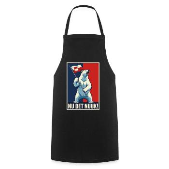 Nu Det Nuuk Greenlanders Greenland Novelty Tees - Cooking Apron - black - Front - AI Model Male 185 dark (185cm)