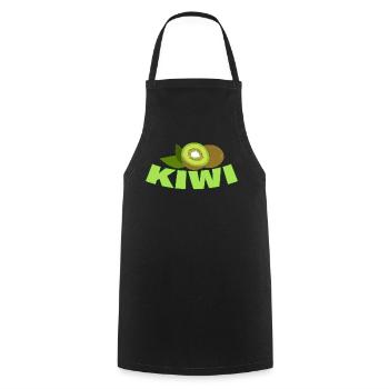 Kiwi - Tablier de cuisine - noir - Devant - AI Model Male 185 dark (185cm)