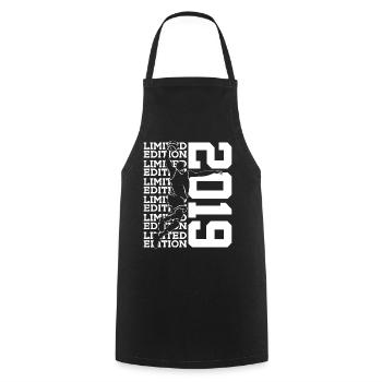 LIMITED EDITION 2019 BASKETBALL 7TH BIRTHDAY - Cooking Apron - black - Front - AI Model Male 185 dark (185cm)