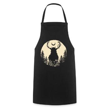 Moon Witch Moonwitch - Cooking Apron - black - Front - AI Model Male 185 dark (185cm)