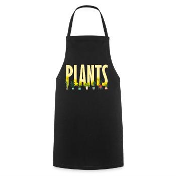 Pflanzenliebhaber Liebe Pflanzen Sukkulente Blumen - Kochschürze - Schwarz - Vorne - AI Model Male 185 dark (185cm)