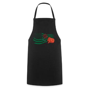American Gardener Plant Lover Plants - Cooking Apron - black - Front - AI Model Male 185 dark (185cm)