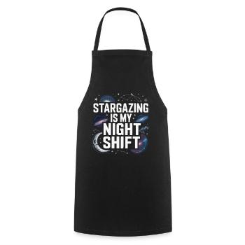 Astronomer Galaxy Outerspace Universe Astronomy - Cooking Apron - black - Front - AI Model Male 185 dark (185cm)